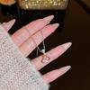 Fashion Light Luxury Titanium Steel Necklace Women'S High-End Pendant Sweet Temperament Collarbone Chain Does Not Fade Accessories