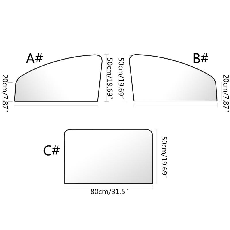 Sunshade Full Shading Fabric Magnetic Suction Opaque-Curtain Side Window Sun Visor Summer Protection for Car Accessories