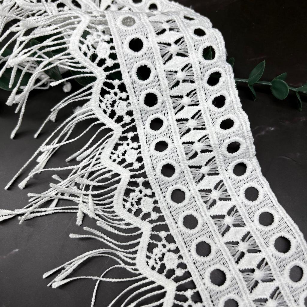 Water-Soluble Lace Milk Silk Embroidered Lace, Dress Women'S Clothing Children'S Clothing Hem Hollow Decoration