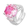 Luxusní prsteny ze zirkonie ve tvaru růže pro ženy 2025 Nový módní prsten Dámské svatební party šperky doplňky