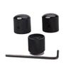 3 Pcs Electric Guitar Bass Effect Knob Volume Tone Control Knob Potentiometer Cap Metal Dome Knobs Replacement Parts