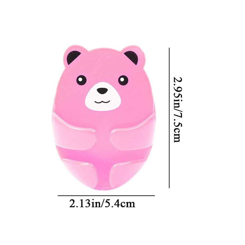 4Pcs Strong Adhesive Power Plug Holder Plastic Hug Bear Hook Bear Plug Bracket  Kitchen