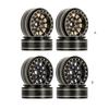 RC Car Upgrade Accessories Beadlock Rims 12-Spoke Wheels for 1/18 TRX4M 1/24 SCX24 Deadbolt- RC Crawler Beadlock Wheel