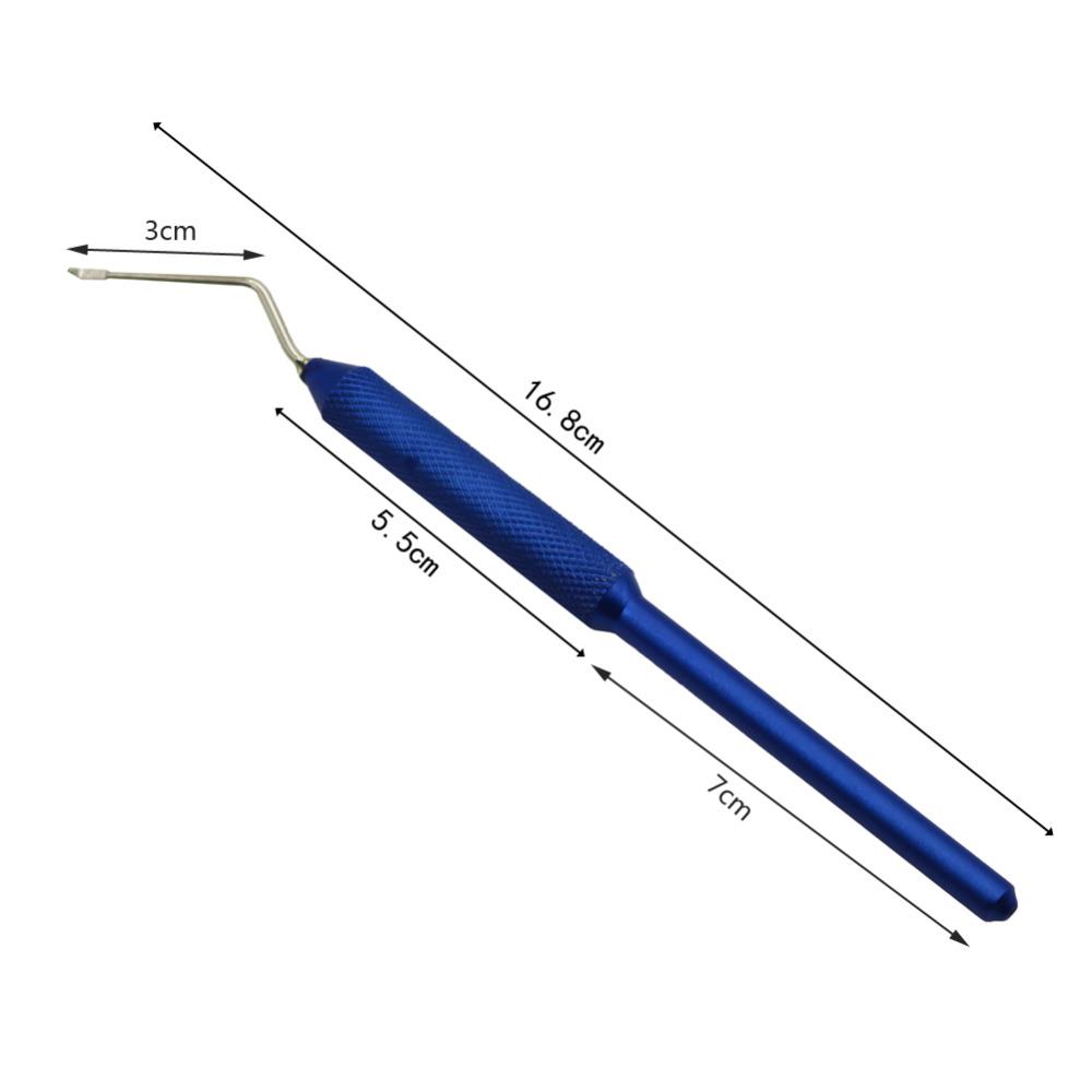 Outils d'apiculture pour déplacer les larves d'abeilles, aiguille en acier inoxydable bleu, système d'élevage de reines pour apiculteur, 2 pièces