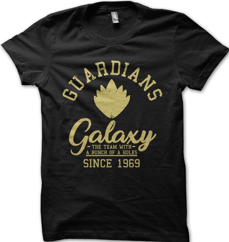 GOTG Guardians Galaxy team with a bunch of A holes funny printed t-shirt OZ9133 S разноцветный