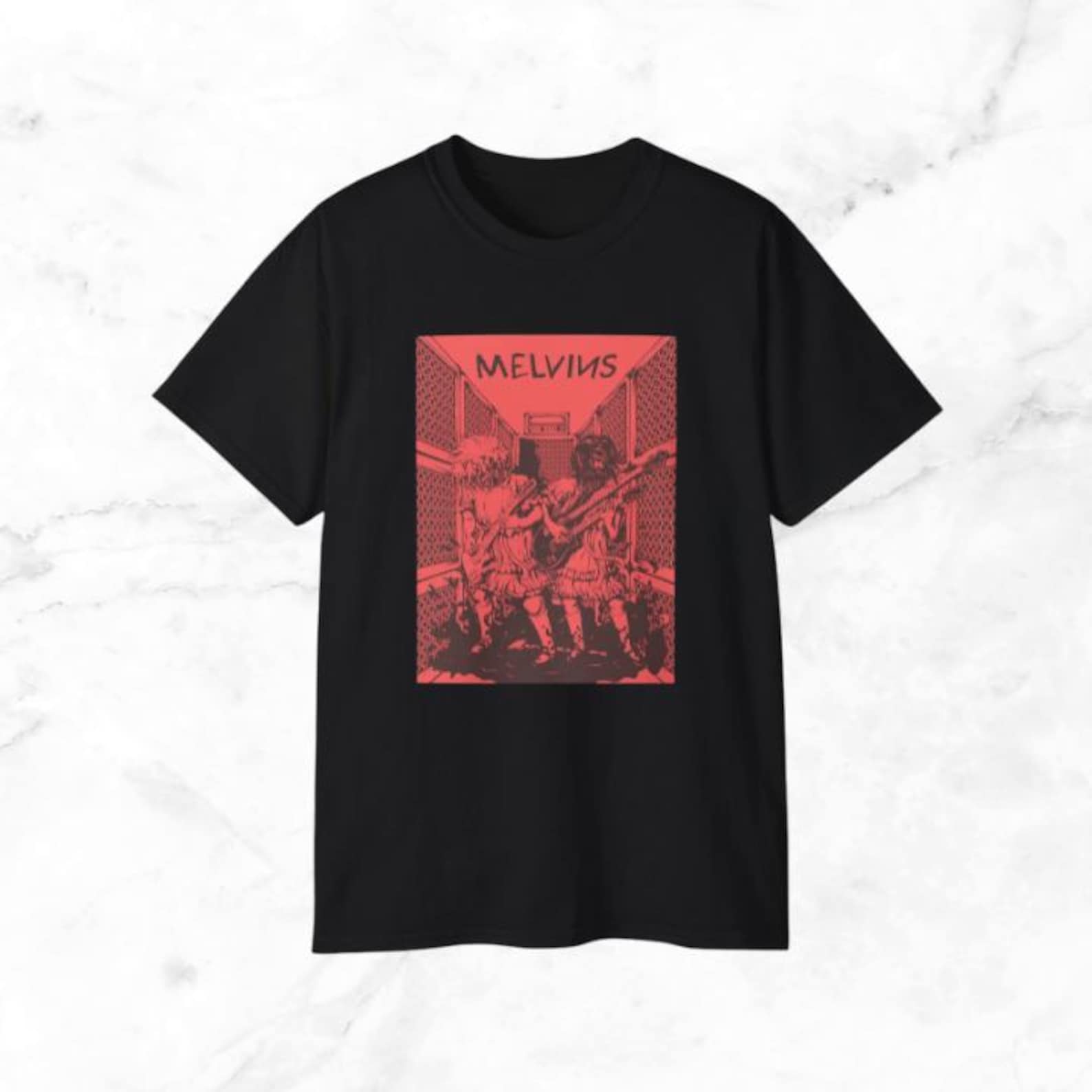 The Melvins T-Shirt Rock n Roll T-Shirt | Unisex Cotton Concert Tee 2XL