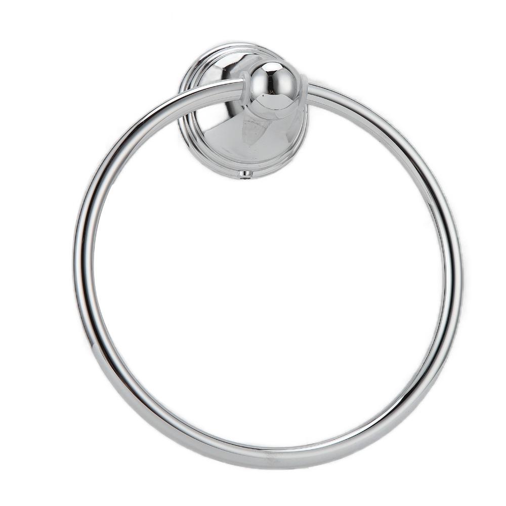 Silver Towel Holder Wall Mounted Towel Rack Modern Towel Ring  Home Hotel