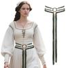 Medieval Long Rope Ring Knotted Belt For Women, Norse Witch Waist Knotted Rope Belt, Viking Renaissance Costume Accessories