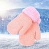 Soft Baby Mittens with Fleece Lining Breathable Plush Children's Hands Warmer Thicked Warm Gloves for Cold Weather