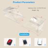 1 Pièce Couvercle Imperméable Transparent pour Sonnette de Porte Sans Fil avec Adhésif Double Face Sonnette de Porte Intelligente Transmetteur Extérieur Carillon Fournitures