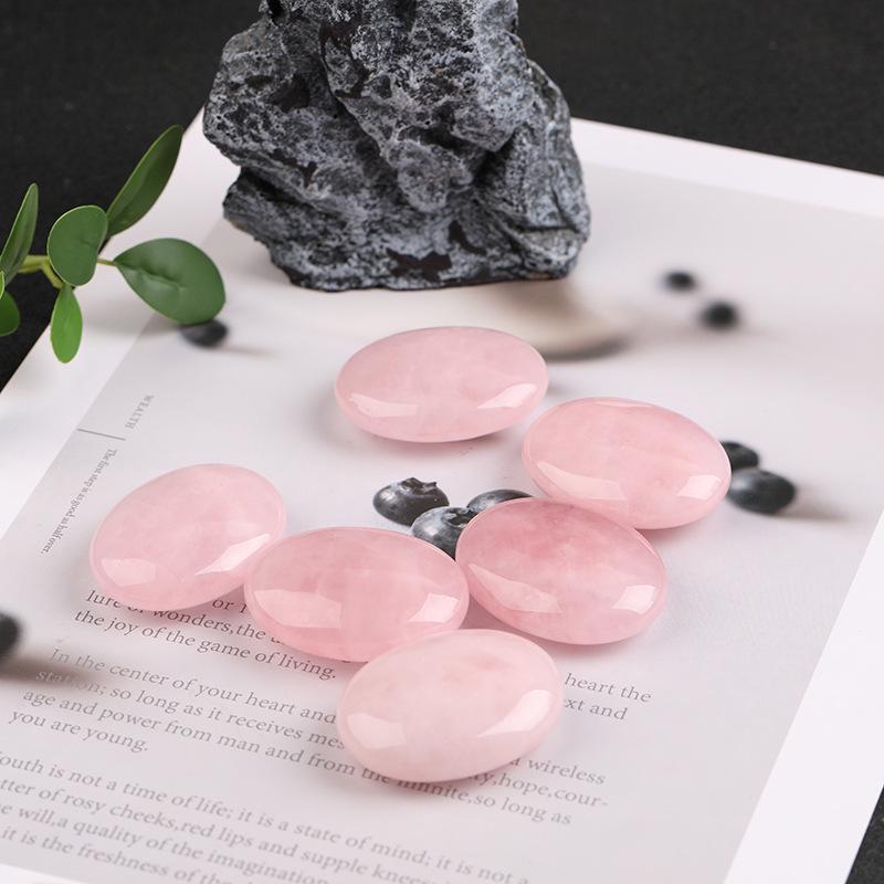 Natural Raw Crystal Hot Compress Stone: Beauty Massage SPA Essential Oil Desktop Ornament
