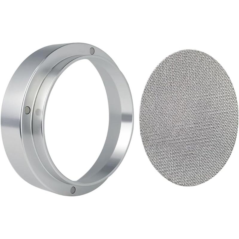 Coffee Powder Rings Coffee Water Distribution Net Dosing Rings Coffee Water Distribution Mesh Magnetic Coffee Funnel 58mm