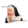 3D Funny Celebrity Rear Window Car Sticker: Queen Elizabeth & Pope Francis Illusion