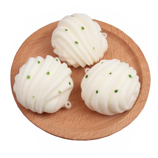 Chinese Food Squeeze Toy Slow-Rising Bun Dumpling Roll TPR Steamed Fidget Toy for Stress Relief Cute