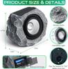 Solar Rock Lights Outdoor (2pcs), Waterproof Super Bright Garden Spotlights for Yard, Pathway, Patio - IP65