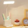 New USB Learning Dormitory Bedroom Bedside Reading Night Light LED Desk Lamp Eye Protection Support Desk College Student Nightli