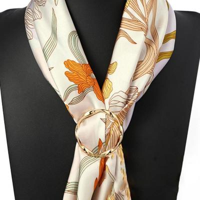 1 Pc/3 Pcs Women Scarf Ring Zinc Alloy Shirt Clips Twist Tee Knot Ring T-Shirt Ties Dress Clips Clothing Tightening Clip for Shirt Scarf Dress