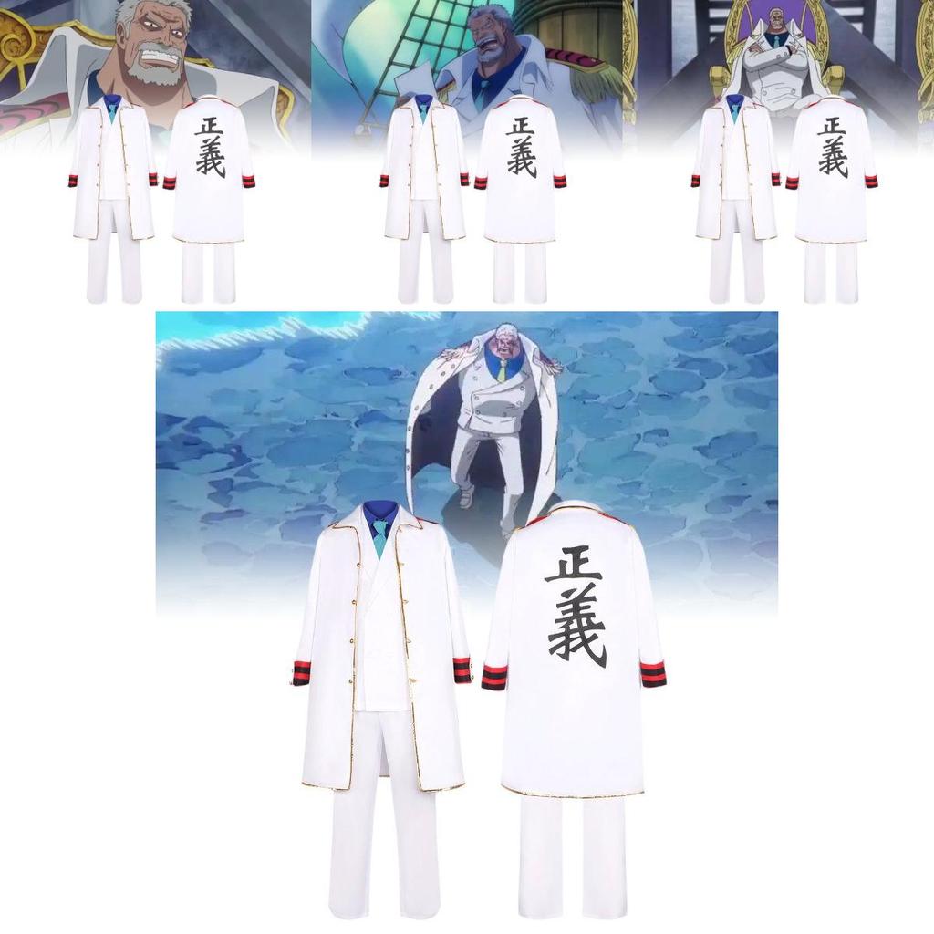 Stylish And Comfortable Pirate King Anime Cosplay Outfit For Admiral Karp With Durable Polyester Fabric And Trendy Street Style