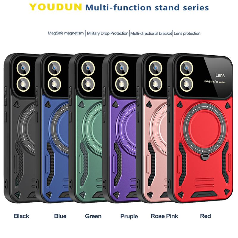 Armor Shockproof Phone Case For Motorola Moto G30 G32 G34 G53 G60 G84 Anti-Fall Finger Ring Holder Magnetic Cover Capa G53 Cases