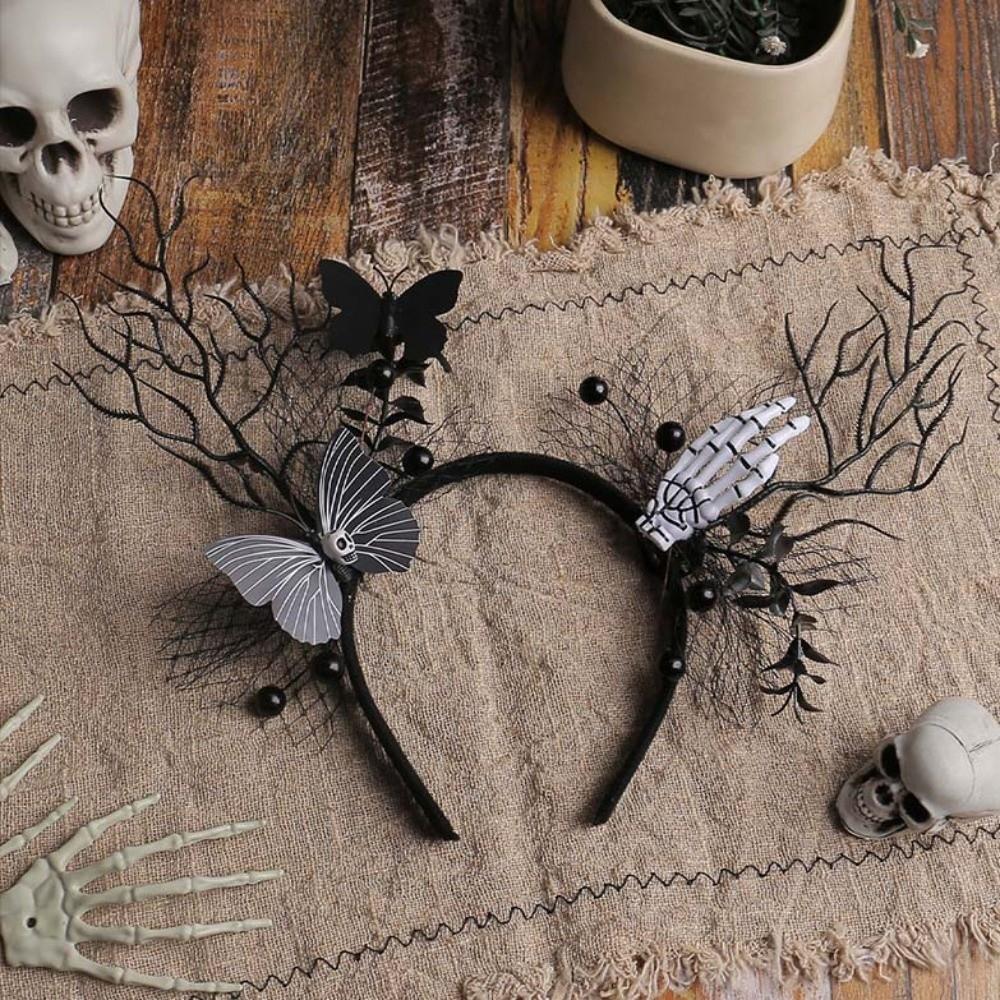 Funny Halloween Hair Hoop Dark Butterfly Festival Hair Accessories Party