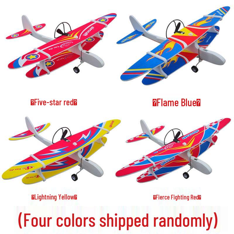 Electric Foam Hand-Throw Biplane Drone Glider Model Airplane Toy