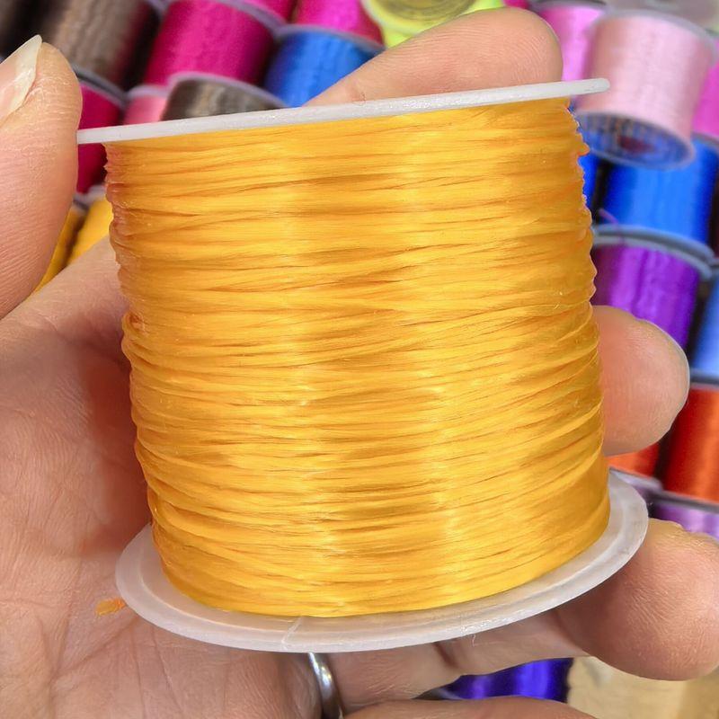 

DIY European and American Flat Bracelet Accessories Crystal Cable Deep Golden Yellow