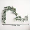 Artificial Christmas Flocked Cedar Garland, Christmas Rattan Decorations, Staircase, Fireplace, Wall and Door Decorations