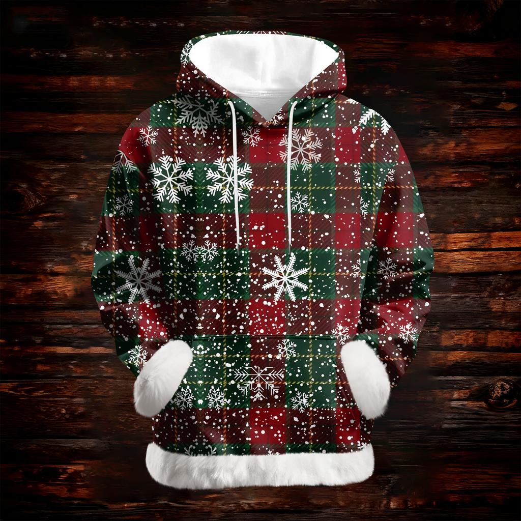 Damska codzienna bluza z kapturem z długim rękawem i nadrukiem