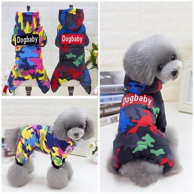 Varm vinterhund Jumpsuit Fransk Bulldog Yorkies Mops Kläder Vattentät hundjacka Kappa för små medelstora hundar Chihuahua