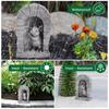 Cartoon Mouse Door Statue Easy Installation Garden Animal Sculptur Adorable Mouse Figurine  Yard