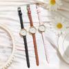 Quartz Watch Academy Style Simple Ultra-Small Dial Retro Literary Fine Strap Small Watch Women