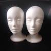 Foam Head for Wigs Female Mannequin Head Headset Wig Display Stand Hairpieces Lightweight Cap Stand for Home Salon Travel