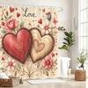 Patterned Polyester Shower Curtain - Stylish Bathroom Decor, Fashionable Bath Curtain with Various Artistic Designs