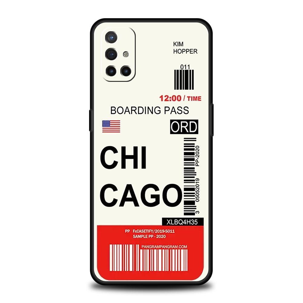 Custodia per Telefono Per OnePlus 12 11 10 9 Pro 9T 12R 10R 9RT 10T 8T 8 7 6T 7T Nord 2T CE 2 5G Cover Biglietto Viaggio Città del Mondo New York
