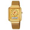 Steel belt gold watch men's electronic watch multi-function business electronic watch