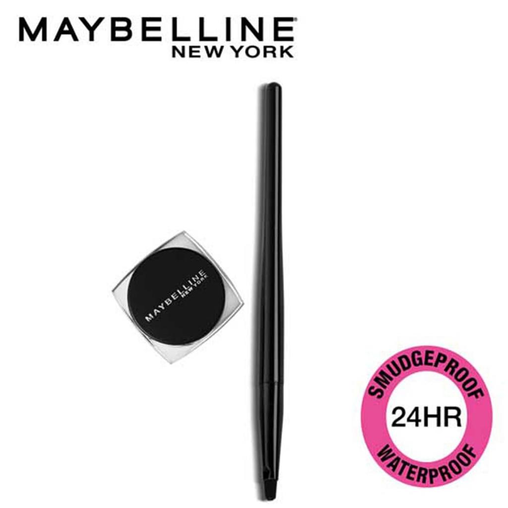 Maybelline New York Lasting Drama Gel Eyeliner Noir Intense Longue Tenue 36H Résistant aux Bavures Maquillage Yeux
