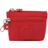 New Solid Color Women Wallet Nylon with Keychain Coin Purse Waterproof Mobile Phone Bag Ladies