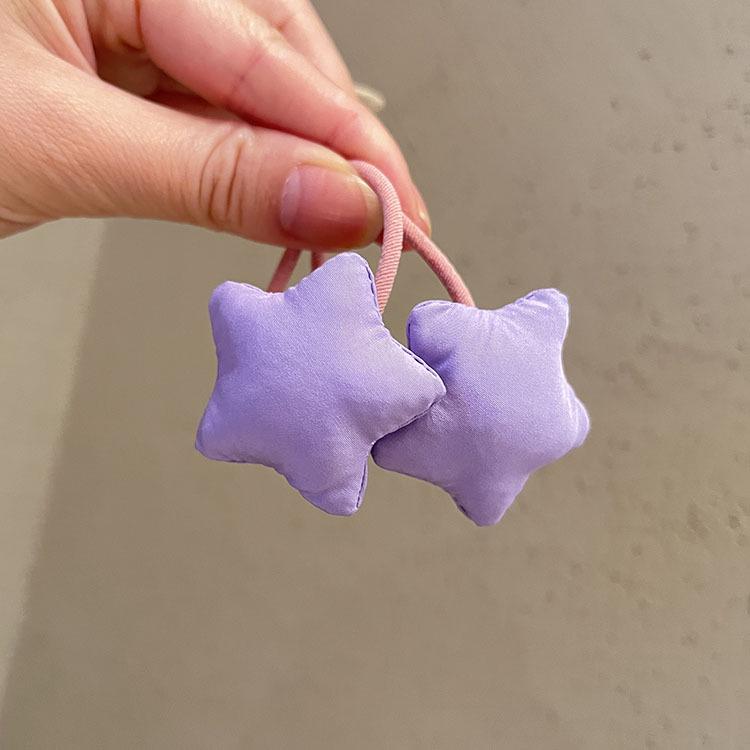 Children's Candy Color Star Hair Tie - Cute Baby Ponytail Accessory
