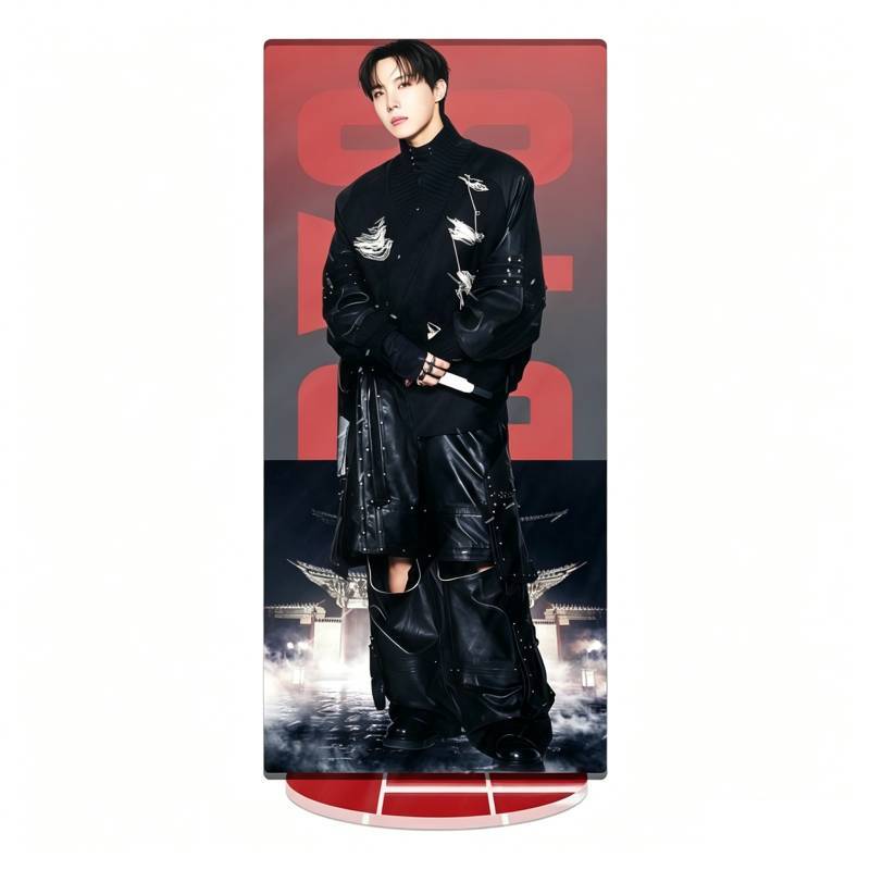 Bts World Tour Acrylic Display With Cnc Cut Seamless Printing For Gift And Decor