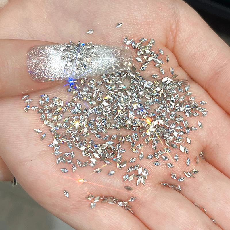 50Pcs Mini Marquise Nail Art Zircon Rhinestone Crystal Diamond Accessories For Nails Decoration Manicure Decor Supplies Material