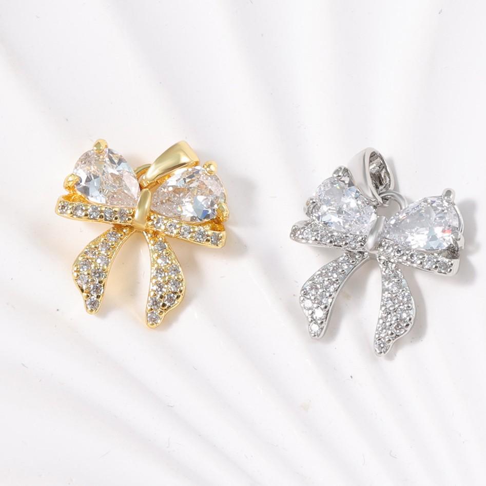 Retro Bow Pendant: Fashionable DIY Necklace & Bracelet Jewelry Accessories