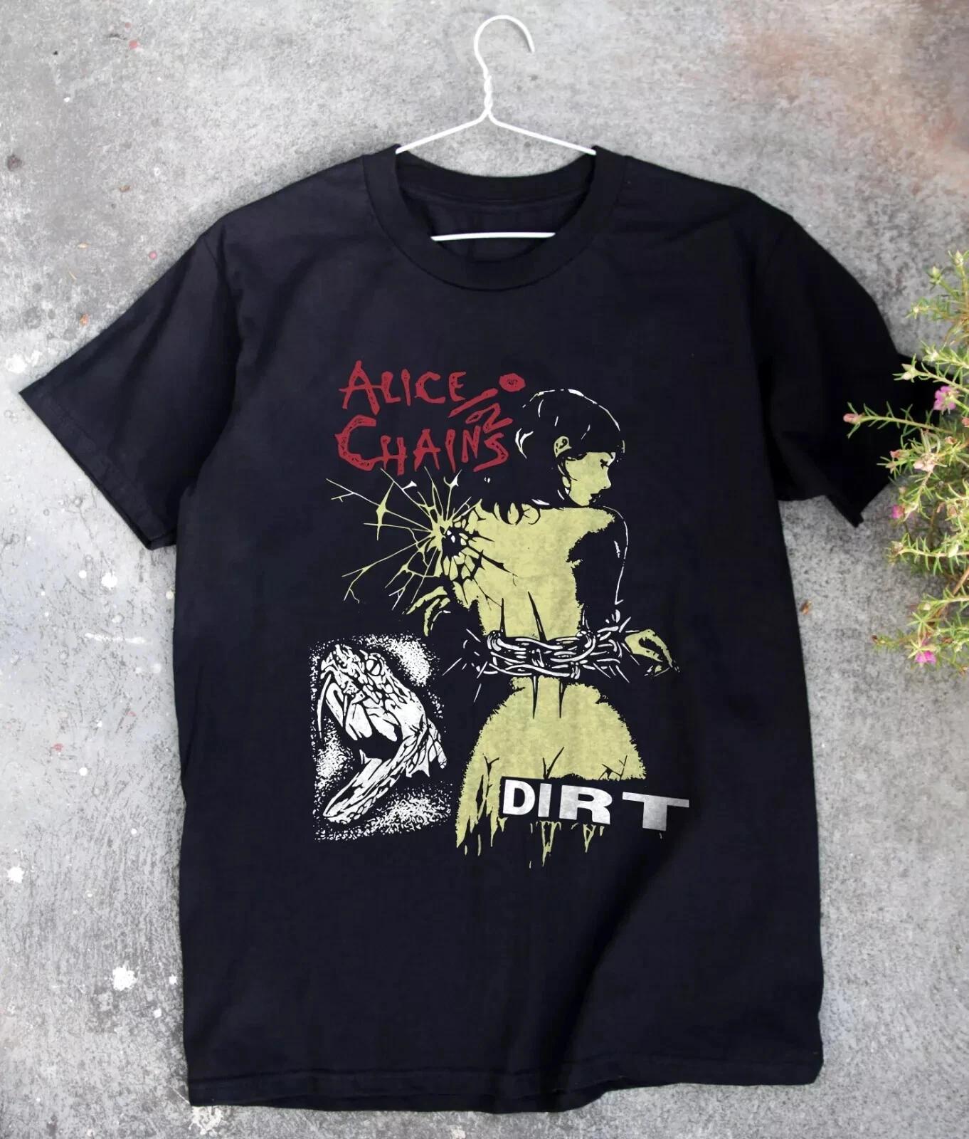 Alice In Chains Shirt, Alice In Chains Black T-Shirt S-5XL M