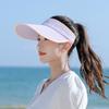 Summer Sun Protection Cap For Women With Wide Brim Breathable Cotton Polyester Outdoor Beach Hat