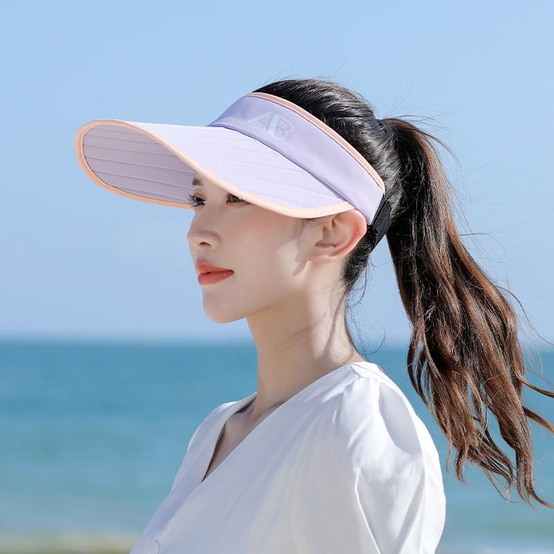 Summer Sun Protection Cap For Women With Wide Brim Breathable Cotton Polyester Outdoor Beach Hat