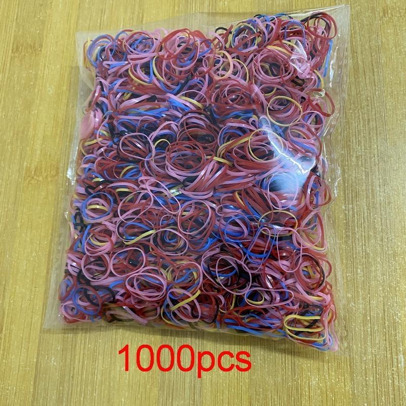 2000pcs/lot Children Transparent Hair Rubber Bands for Bracelets Baby Elastic Small Hair Tie Gum Kids Hair Beads Hair Accessorie