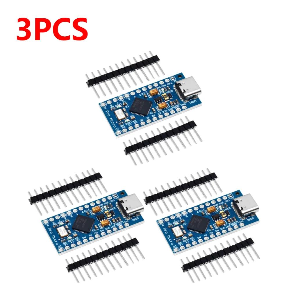 1-10x MICRO/TYPE-C USB Pro Micro for arduino ATmega32U4 5V/16MHz Module with 2 row pin header For Leonardo in stock best quality