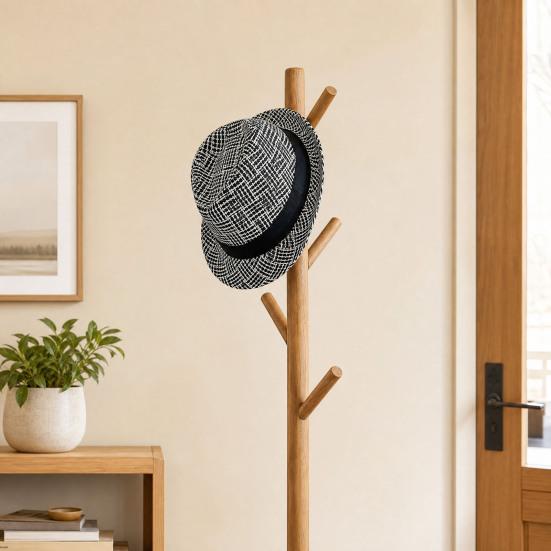 Retro British Style Jazz Hat, Woven Short-Brimmed Straw Hat, Sun Protection Hat for Spring Summer Outdoor Activities