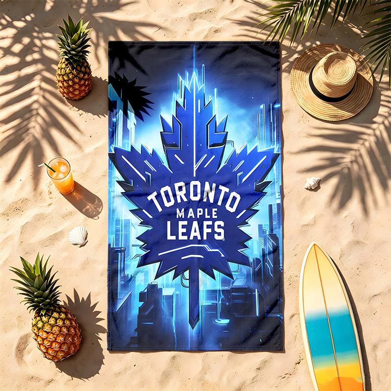 Toronto Maple Leafs (1) Thema Strandtuch Sandabweisend Weich Und Bequem Geeignet Für Den Pool Camping Yoga Und Tauchen Ein Reise