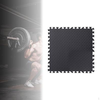 Cushioned Interlocking Tiles for Home Gym and Fitness Activities