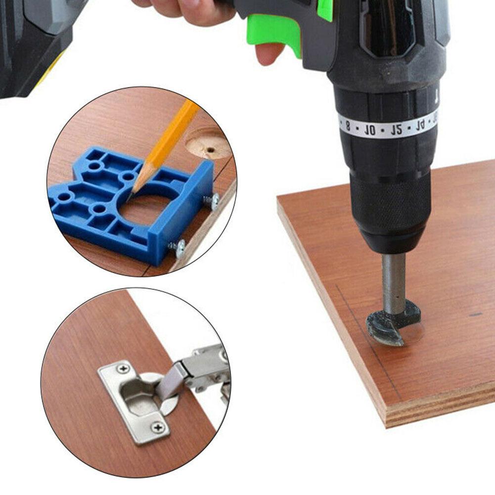 Compre 35mm Abs Concealed Hinge Hole Jig Tool For Kitchen Doors